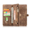 CaseMe-008 Detachable Multifunctional Horizontal Flip Leather Case with Card Slot & Holder & Zipper Wallet & Photo Frame for Galaxy Note 10 Pro(Brown)