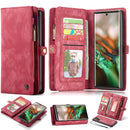 CaseMe-008 Detachable Multifunctional Horizontal Flip Leather Case with Card Slot & Holder & Zipper Wallet & Photo Frame for Galaxy Note 10 Pro(Red)