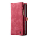 CaseMe-008 Detachable Multifunctional Horizontal Flip Leather Case with Card Slot & Holder & Zipper Wallet & Photo Frame for Galaxy Note 10 Pro(Red)
