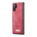 CaseMe-008 Detachable Multifunctional Horizontal Flip Leather Case with Card Slot & Holder & Zipper Wallet & Photo Frame for Galaxy Note 10 Pro(Red)