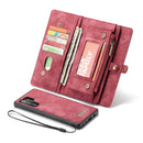 CaseMe-008 Detachable Multifunctional Horizontal Flip Leather Case with Card Slot & Holder & Zipper Wallet & Photo Frame for Galaxy Note 10 Pro(Red)