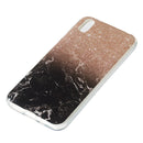 Coloured Drawing Pattern IMD Workmanship Soft TPU Protective Case For Huawei Y5 2019(Rose Gold Black Marble)