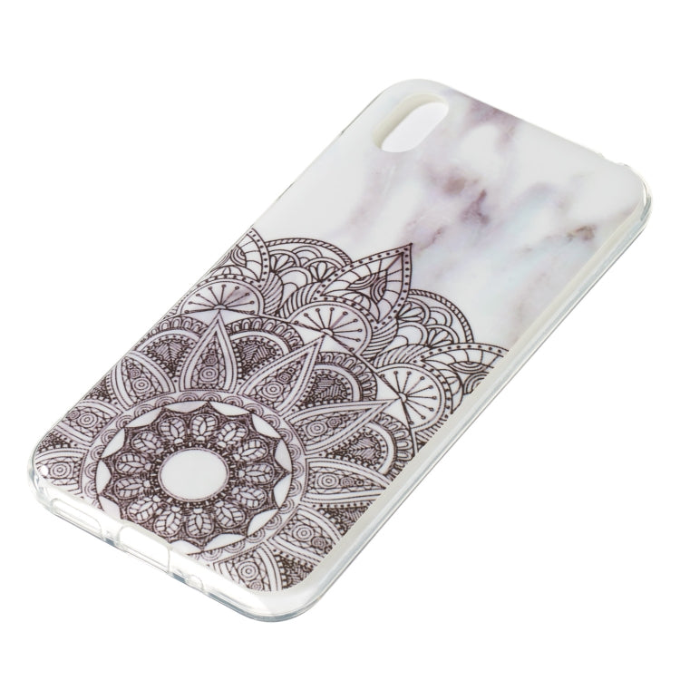 Coloured Drawing Pattern IMD Workmanship Soft TPU Protective Case For Huawei Y5 2019(Mandala Marble)