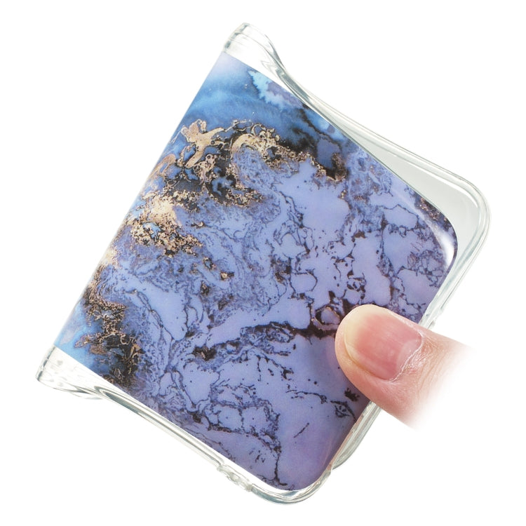 Coloured Drawing Pattern IMD Workmanship Soft TPU Protective Case For Huawei Y5 2019(Sea Blue Marble)