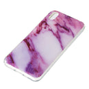 Coloured Drawing Pattern IMD Workmanship Soft TPU Protective Case For Huawei Y5 2019(Purple Marble)