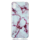 Coloured Drawing Pattern IMD Workmanship Soft TPU Protective Case For Huawei Y5 2019(Red Marble)