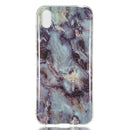Coloured Drawing Pattern IMD Workmanship Soft TPU Protective Case For Huawei Y5 2019(Grey Marble)