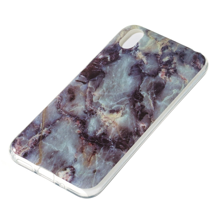 Coloured Drawing Pattern IMD Workmanship Soft TPU Protective Case For Huawei Y5 2019(Grey Marble)