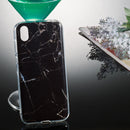 Coloured Drawing Pattern IMD Workmanship Soft TPU Protective Case For Huawei Y5 2019(Black Marble)