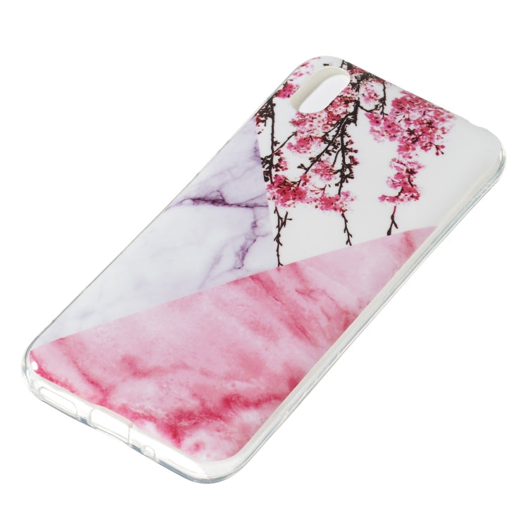 Coloured Drawing Pattern IMD Workmanship Soft TPU Protective Case For Huawei Y5 2019(Wintersweet Marble)