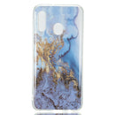Coloured Drawing Pattern IMD Workmanship Soft TPU Protective Case For Galaxy A20e(Sea Blue Marble)