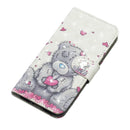 3D Diamond Encrusted Painting Pattern Coloured Drawing Horizontal Flip PU Leather Case with Holder & Card Slots & Wallet For Huawei P30 Lite(Love Bear)