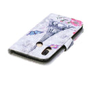 3D Diamond Encrusted Painting Pattern Coloured Drawing Horizontal Flip PU Leather Case with Holder & Card Slots & Wallet For Huawei P30 Lite(Eiffel Tower)