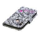 3D Diamond Encrusted Painting Pattern Coloured Drawing Horizontal Flip PU Leather Case with Holder & Card Slots & Wallet For Huawei P30 Lite(Lace Flower)