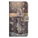 3D Painting Pattern Horizontal Flip TPU + PU Leather Case with Holder & Card Slots & Wallet For Galaxy S10(Cat Tiger)