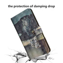 3D Painting Pattern Horizontal Flip TPU + PU Leather Case with Holder & Card Slots & Wallet For Galaxy S10(Cat Tiger)