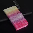 3D Painting Pattern Horizontal Flip TPU + PU Leather Case with Holder & Card Slots & Wallet For Galaxy A20e(Gradient Color)