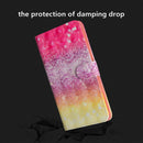 3D Painting Pattern Horizontal Flip TPU + PU Leather Case with Holder & Card Slots & Wallet For Galaxy A20e(Gradient Color)