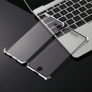 Ultra-Thin Angular Frame Magnetic Absorption Double-Sided Tempered Glass Shell for iPhone 8(Silver)