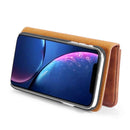 DG.MING Crazy Horse Texture Flip Detachable Magnetic Leather Case with Holder & Card Slots & Wallet for iPhone 11(Brown)