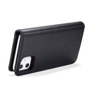 DG.MING Crazy Horse Texture Flip Detachable Magnetic Leather Case with Holder & Card Slots & Wallet for iPhone 11(Black)