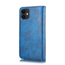 DG.MING Crazy Horse Texture Flip Detachable Magnetic Leather Case with Holder & Card Slots & Wallet For iPhone 11 (Blue)