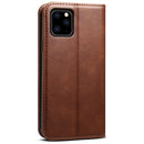 Suteni Calf Texture Horizontal Flip Leather Case with Holder & Card Slots & Wallet for iPhone 11(Brown)