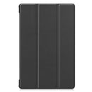 Custer Texture Horizontal Flip Leather Case with Three-folding Holder & Sleep / Wake-up Function for Galaxy Tab S6 T860 / T865(Black)