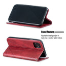 Rhombus Texture Horizontal Flip Magnetic Leather Case with Holder & Card Slots & Wallet For iPhone 11(Red)