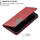Rhombus Texture Horizontal Flip Magnetic Leather Case with Holder & Card Slots & Wallet For iPhone 11(Red)