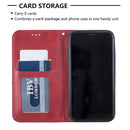 Rhombus Texture Horizontal Flip Magnetic Leather Case with Holder & Card Slots & Wallet For iPhone 11(Red)