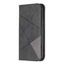 Rhombus Texture Horizontal Flip Magnetic Leather Case with Holder & Card Slots & Wallet For iPhone 11(Black)