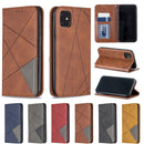 Rhombus Texture Horizontal Flip Magnetic Leather Case with Holder & Card Slots & Wallet For iPhone 11(Black)