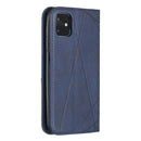 Rhombus Texture Horizontal Flip Magnetic Leather Case with Holder & Card Slots & Wallet For iPhone 11(Blue)