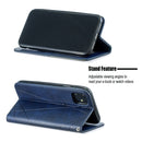 Rhombus Texture Horizontal Flip Magnetic Leather Case with Holder & Card Slots & Wallet For iPhone 11(Blue)