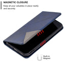 Rhombus Texture Horizontal Flip Magnetic Leather Case with Holder & Card Slots & Wallet For iPhone 11(Blue)