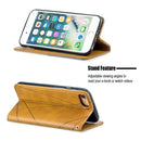 Rhombus Texture Horizontal Flip Magnetic Leather Case with Holder & Card Slots & Wallet For iPhone SE 2020 & 8 & 7(Yellow)
