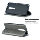 Rhombus Texture Horizontal Flip Magnetic Leather Case with Holder & Card Slots & Wallet For Nokia 4.2(Grey)