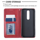Rhombus Texture Horizontal Flip Magnetic Leather Case with Holder & Card Slots & Wallet For Nokia 4.2(Red)