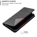 Rhombus Texture Horizontal Flip Magnetic Leather Case with Holder & Card Slots & Wallet For Nokia 4.2(Black)