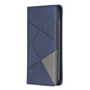 Rhombus Texture Horizontal Flip Magnetic Leather Case with Holder & Card Slots & Wallet For Nokia 4.2(Blue)