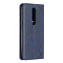 Rhombus Texture Horizontal Flip Magnetic Leather Case with Holder & Card Slots & Wallet For Nokia 4.2(Blue)