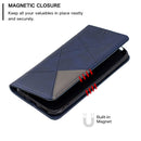 Rhombus Texture Horizontal Flip Magnetic Leather Case with Holder & Card Slots & Wallet For Nokia 4.2(Blue)