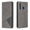 Rhombus Texture Horizontal Flip Magnetic Leather Case with Holder & Card Slots For Huawei P Smart+ 2019 / Honor 10i (Honor 20 lite)(Grey)