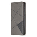Rhombus Texture Horizontal Flip Magnetic Leather Case with Holder & Card Slots For Huawei P Smart+ 2019 / Honor 10i (Honor 20 lite)(Grey)
