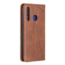 Rhombus Texture Horizontal Flip Magnetic Leather Case with Holder & Card Slots For Huawei P Smart+ 2019 / Honor 10i (Honor 20 lite)(Brown)