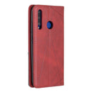 Rhombus Texture Horizontal Flip Magnetic Leather Case with Holder & Card Slots For Huawei P Smart+ 2019 / Honor 10i (Honor 20 lite)(Red)