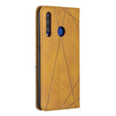Rhombus Texture Horizontal Flip Magnetic Leather Case with Holder & Card Slots For Huawei P Smart+ 2019 / Honor 10i (Honor 20 lite)(Yellow)