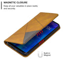 Rhombus Texture Horizontal Flip Magnetic Leather Case with Holder & Card Slots For Huawei P Smart+ 2019 / Honor 10i (Honor 20 lite)(Yellow)