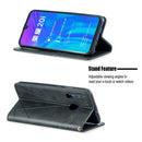Rhombus Texture Horizontal Flip Magnetic Leather Case with Holder & Card Slots For Huawei P Smart+ 2019 / Honor 10i (Honor 20 lite)(Black)